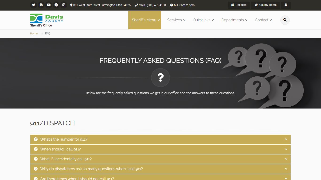FAQ - Davis County, Utah
